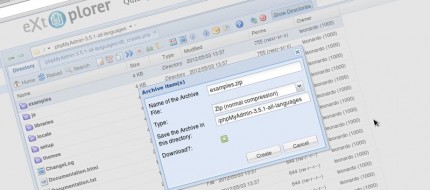 eXtplorer, um gerenciador de arquivos em PHP