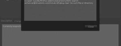 Resolvendo erro update do mint-search-addon 2012.05.11