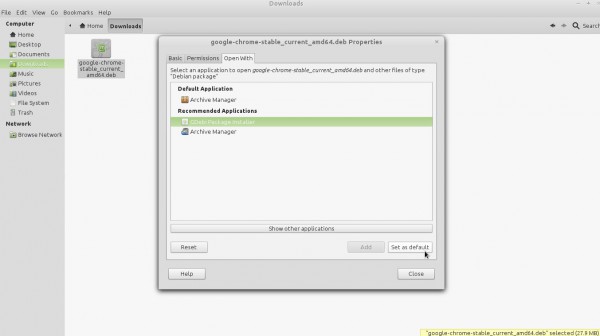 .deb default para GDeb associando arquivos no Nautilus