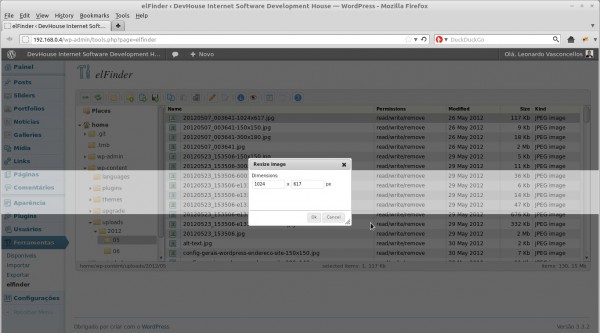 Redimensionamento de imagens Redimensionamento de imagens