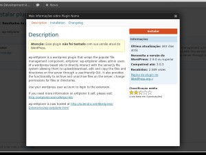 Instalação do wp-eXtplorer Instalação do wp-eXtplorer