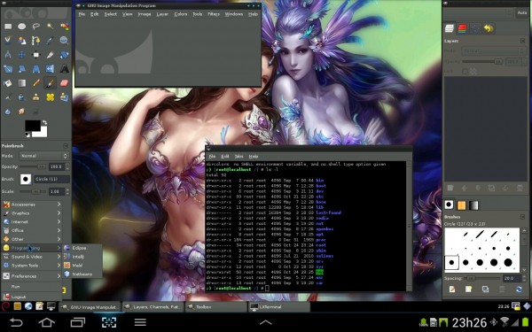 Debian Linux no Android Debian Linux Squeeze LXDE Desktop