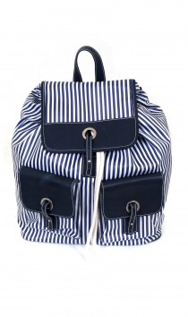 MOCHILA NAVY LISTRAS